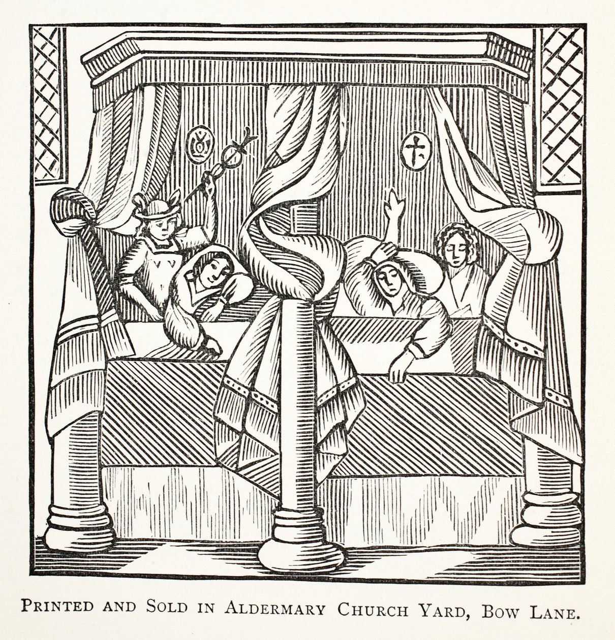 Dreams and Moles, ilustrace z Chap-books of the Eighteenth Century od Johna Ashtona, hospoda. 1882 od English School