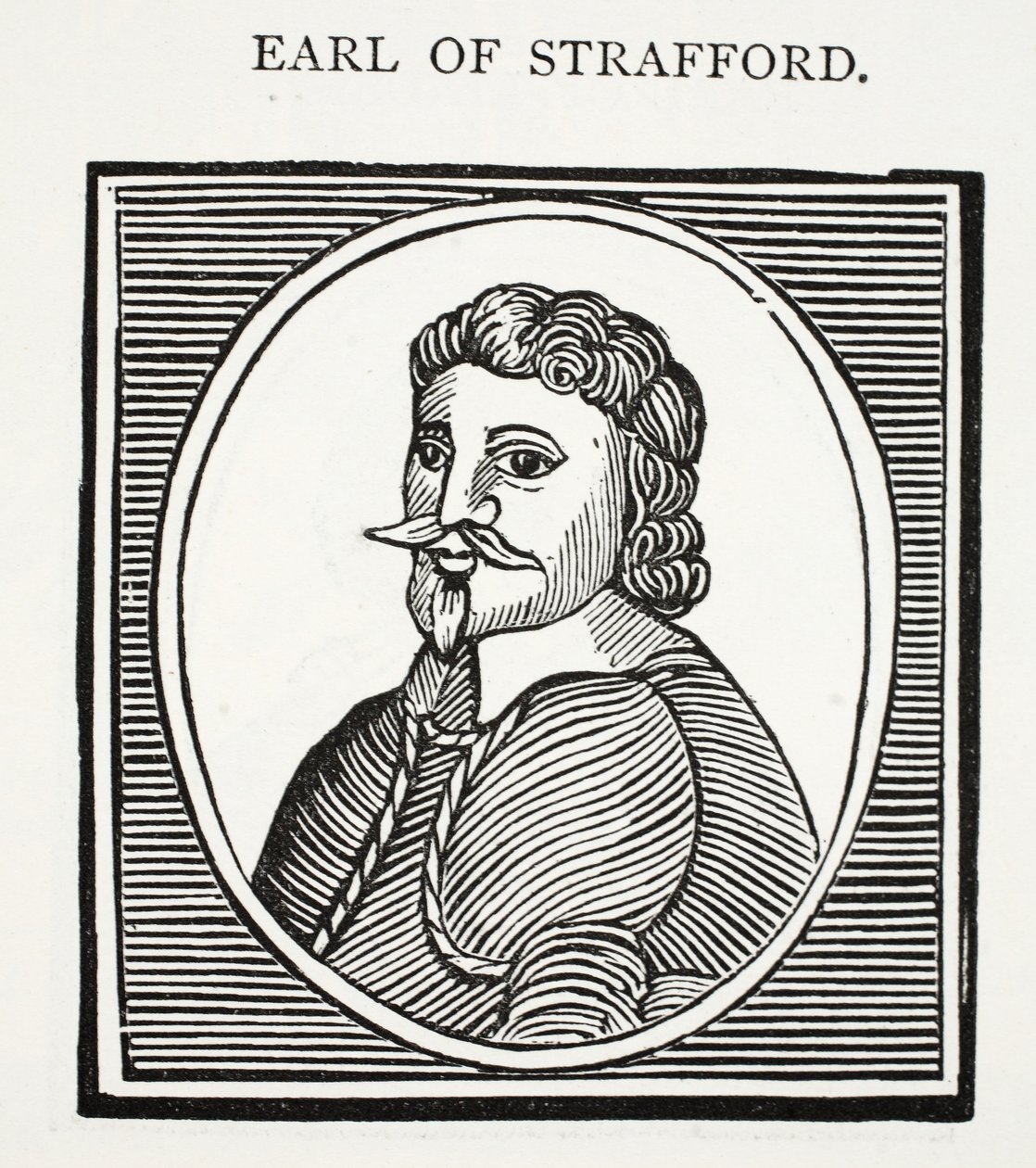 Earl of Strafford, ilustrace z Chap-books of the Eighteenth Century od Johna Ashtona, hospoda. 1882 od English School
