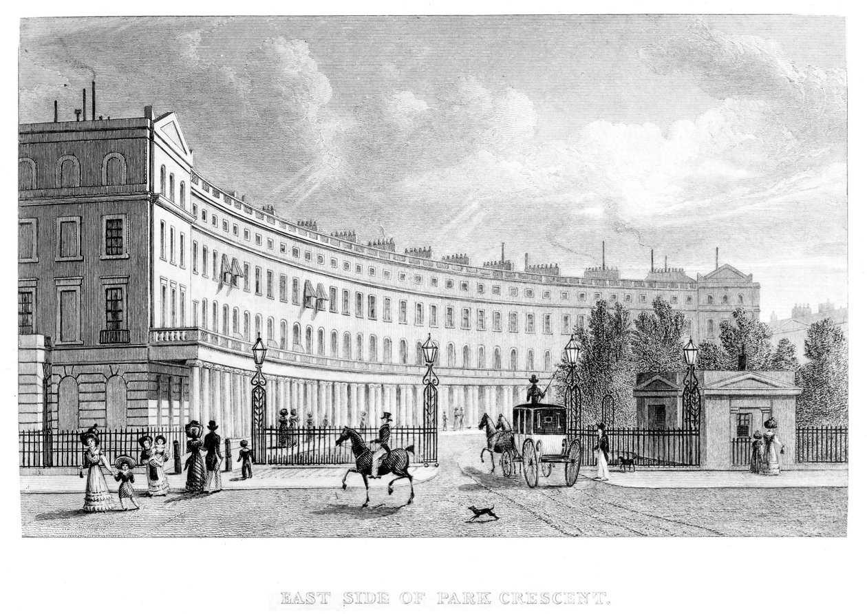 East Side of Park Crescent, 1830 od English School