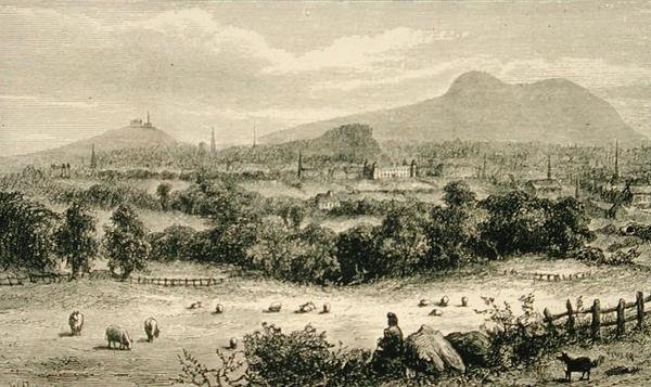 Edinburgh v roce 1880, z 