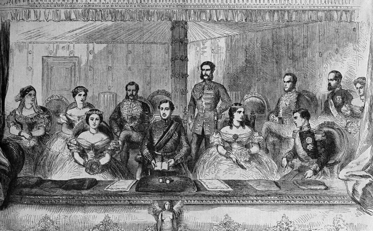 Eduard VII. a anglická královna Alexandra v opeře v Londýně od English School