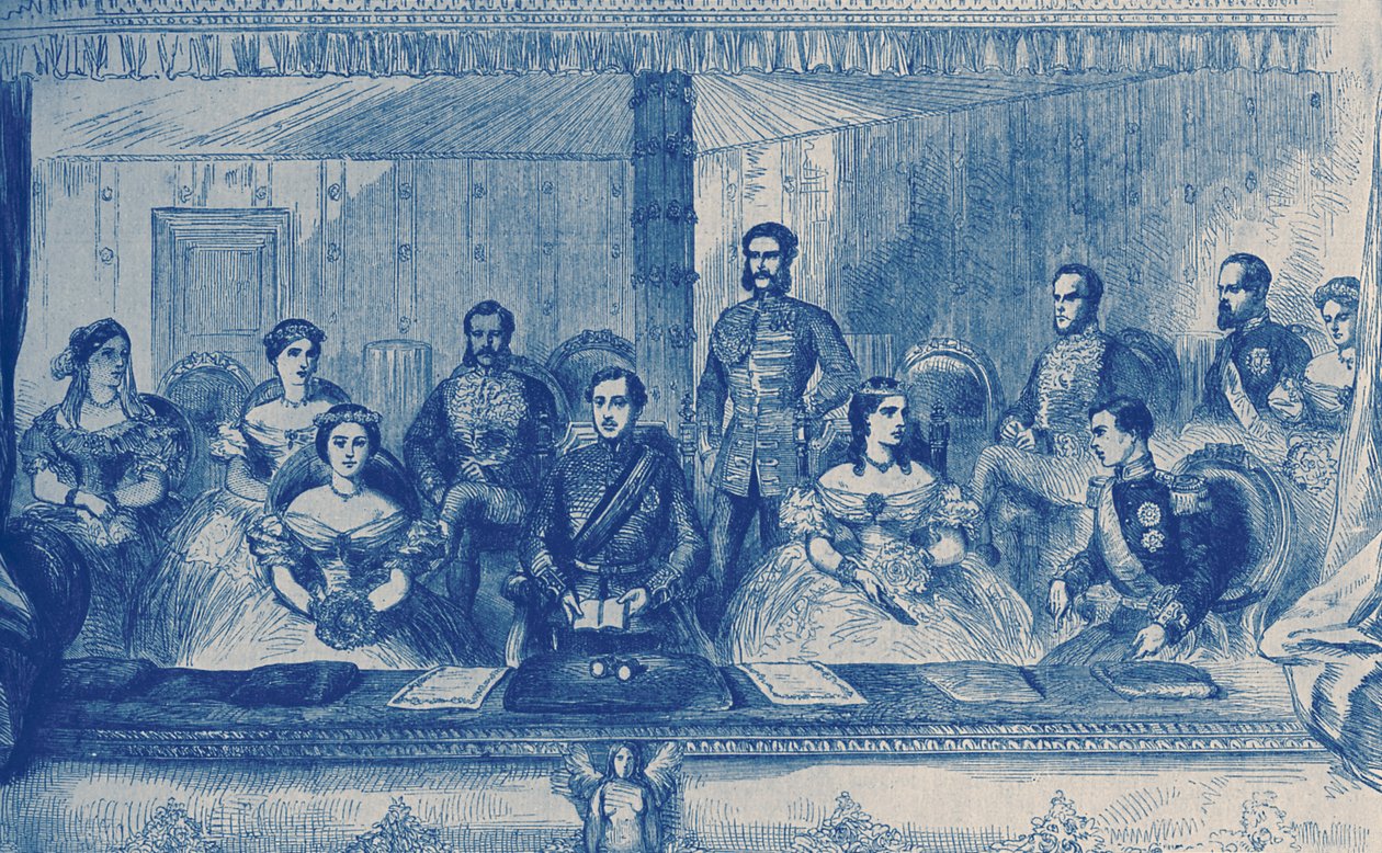 Eduard VII. a anglická královna Alexandra v opeře v Londýně od English School