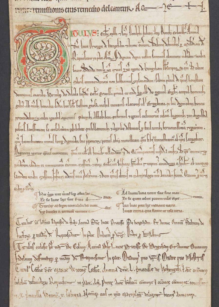 Egerton MS 2849, Membrána III, asi 1225-30 (pergamen) od English School