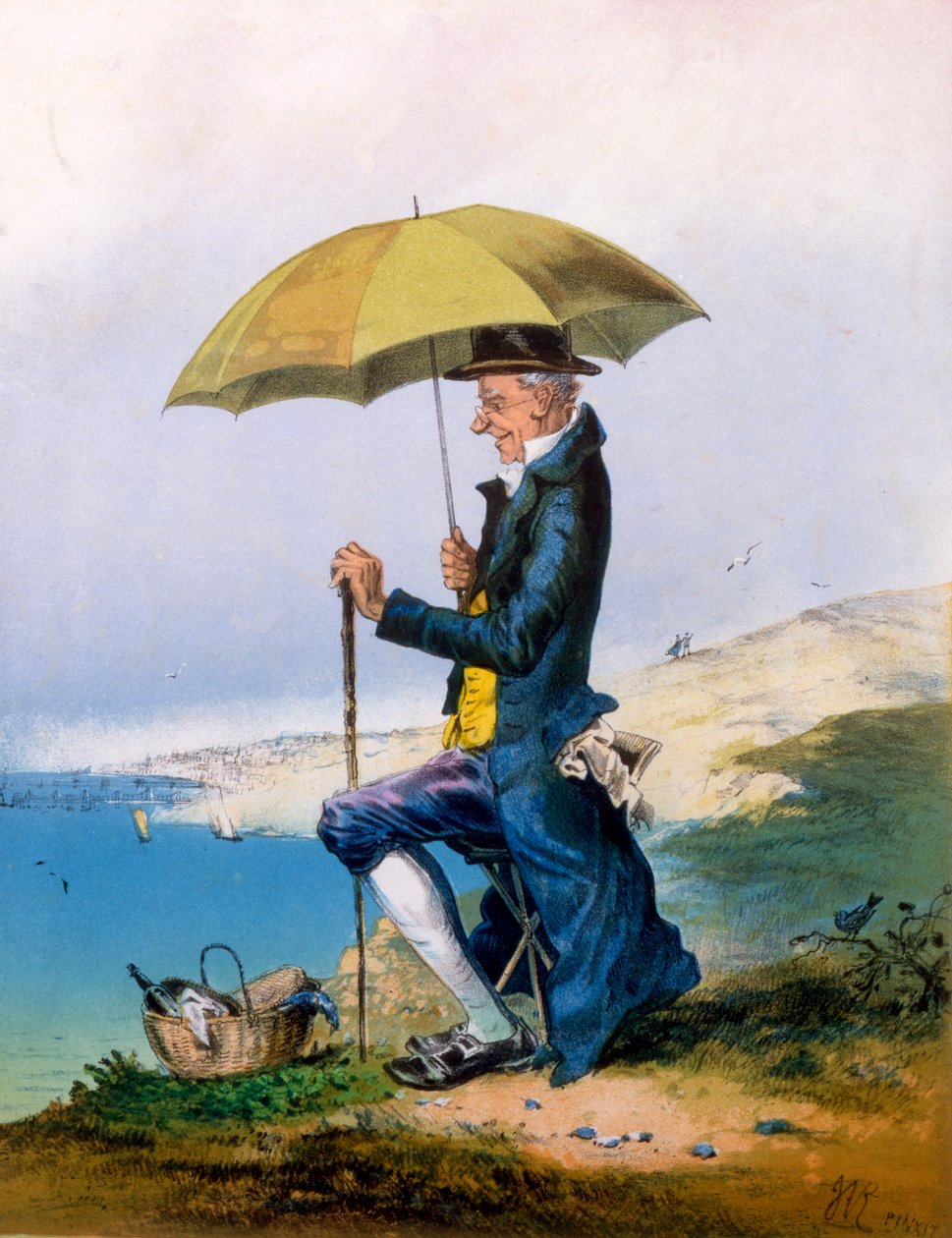 Osm hodin u moře za tři šilinky, tisk vytvořil A. Concannen, 1873 od English School