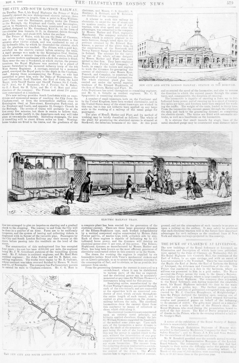Elektrická tramvaj, 1890 od English School