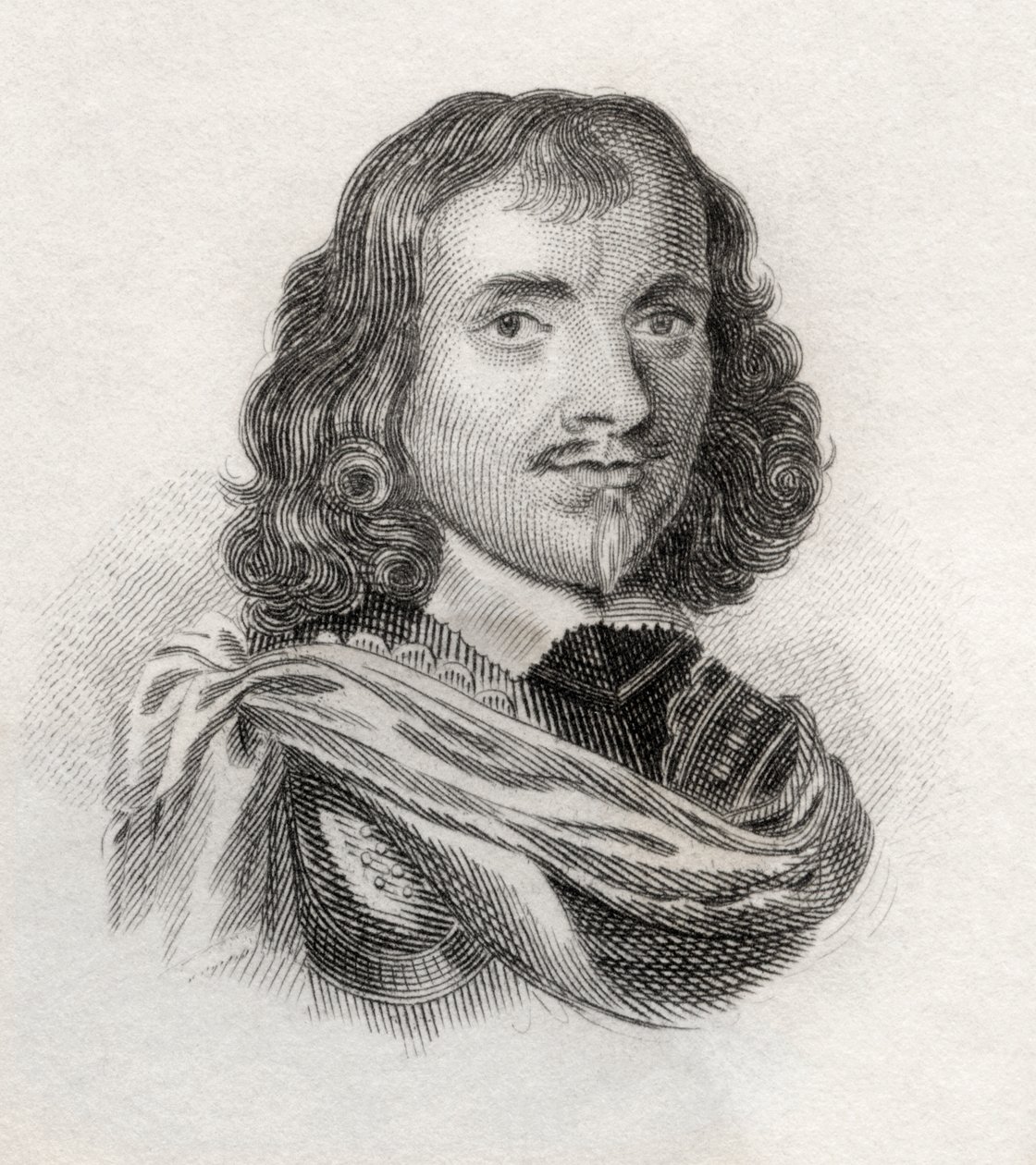 Elias Ashmole, z „Crabbes Historical Dictionary“, vydaného v roce 1825 od English School