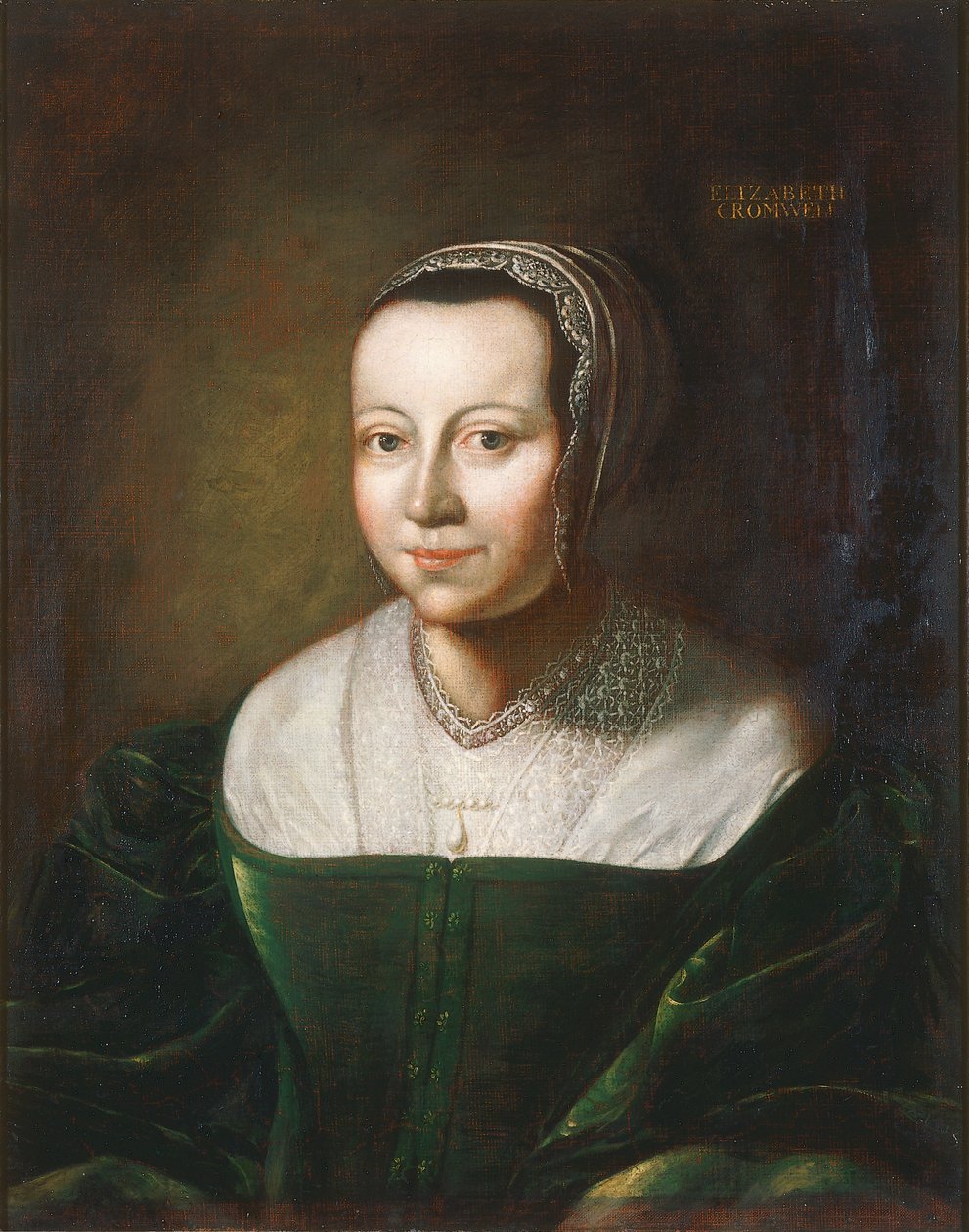 Elizabeth Cromwell, rozená Bourchier, kolem 1670-90 (olej na plátně) od English School