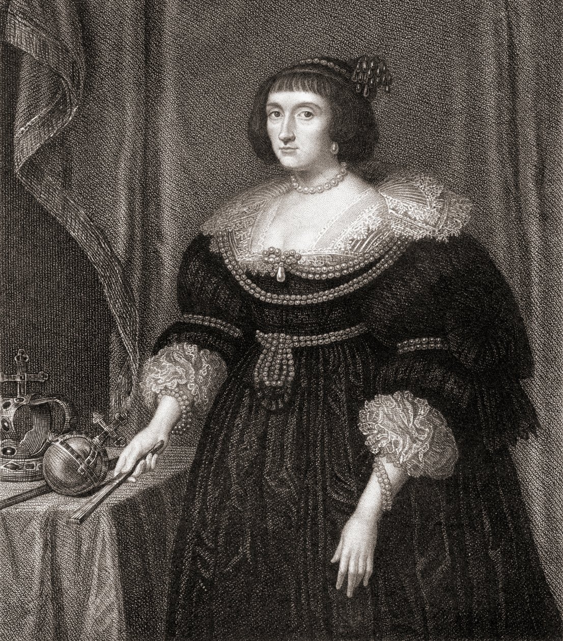 Alžběta, královna česká (1596-1662), z Lodges British Portraits, 1823 od English School