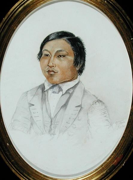 Erasmus Augustine Kallihirua, cca 1855 (akvarel na papíře) od English School
