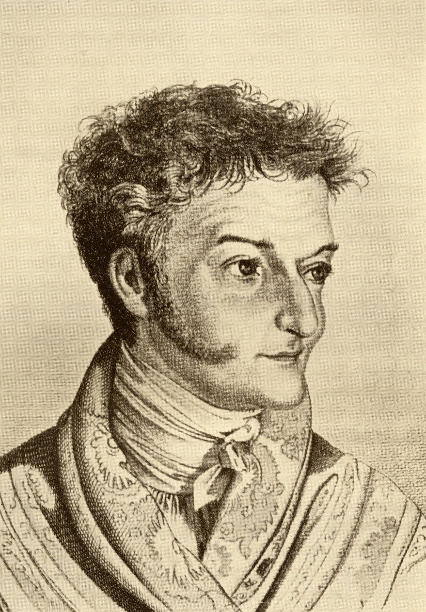 Ernst Theodor Amadeus Hoffmann (1776-1822) (rytina) od English School