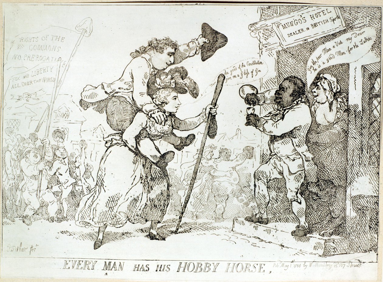 Každý člověk má svého koníčka, vydáno v roce 1784 od English School