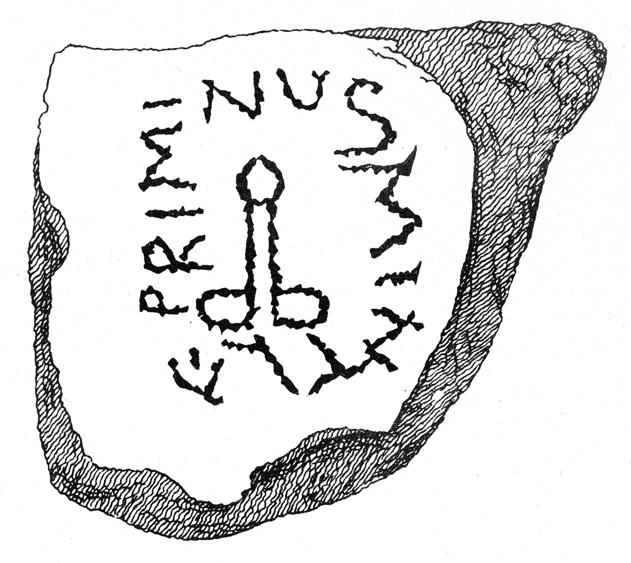 Ex-Voto do Priapa z římské pevnosti Burgodunum od English School