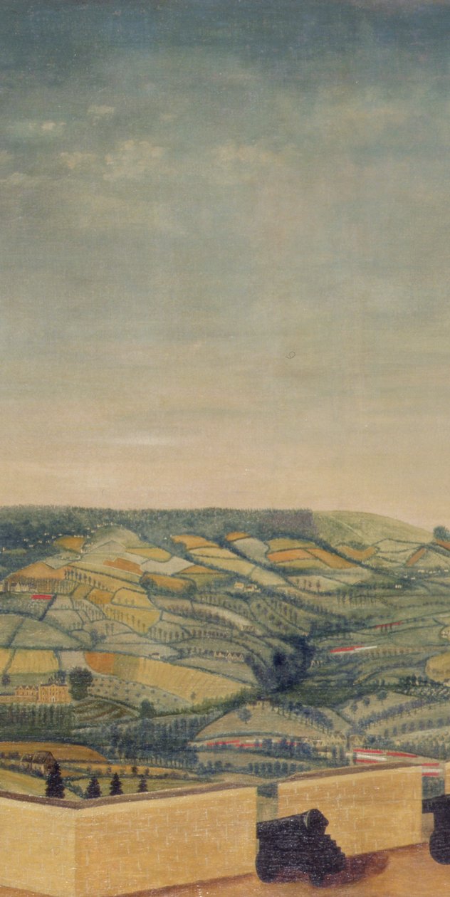Rozsáhlá krajina při pohledu z pevnosti Rodborough, kolem roku 1764 (olej na plátně) (detail 65821) od English School