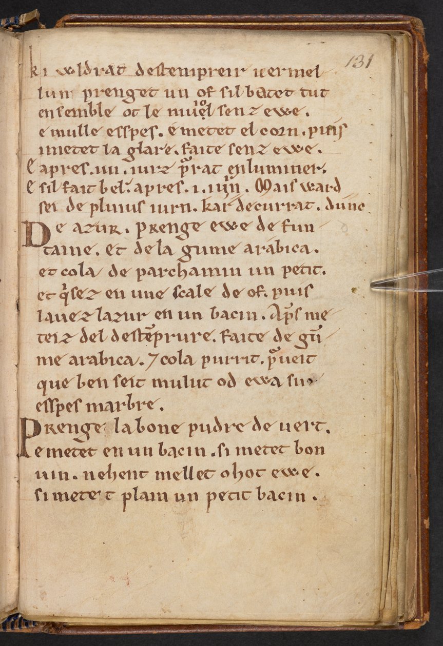Výňatky z Historia Anglorum Jindřicha z Huntingdonu, Cotton MS Titus D XXIV, f.131r (pergamen) od English School