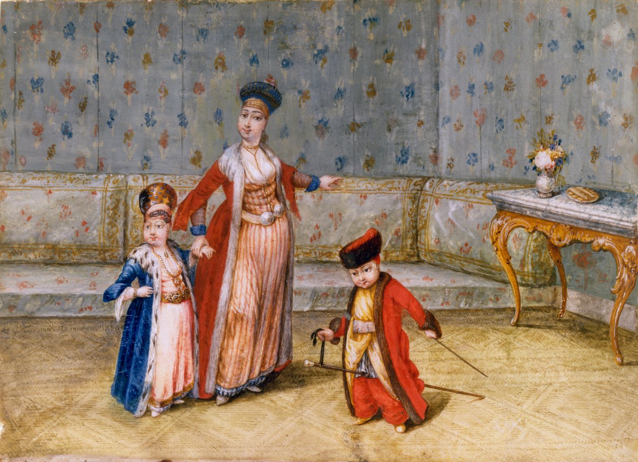 Fanariot Family, konec 19. století (wc na papíře) od English School