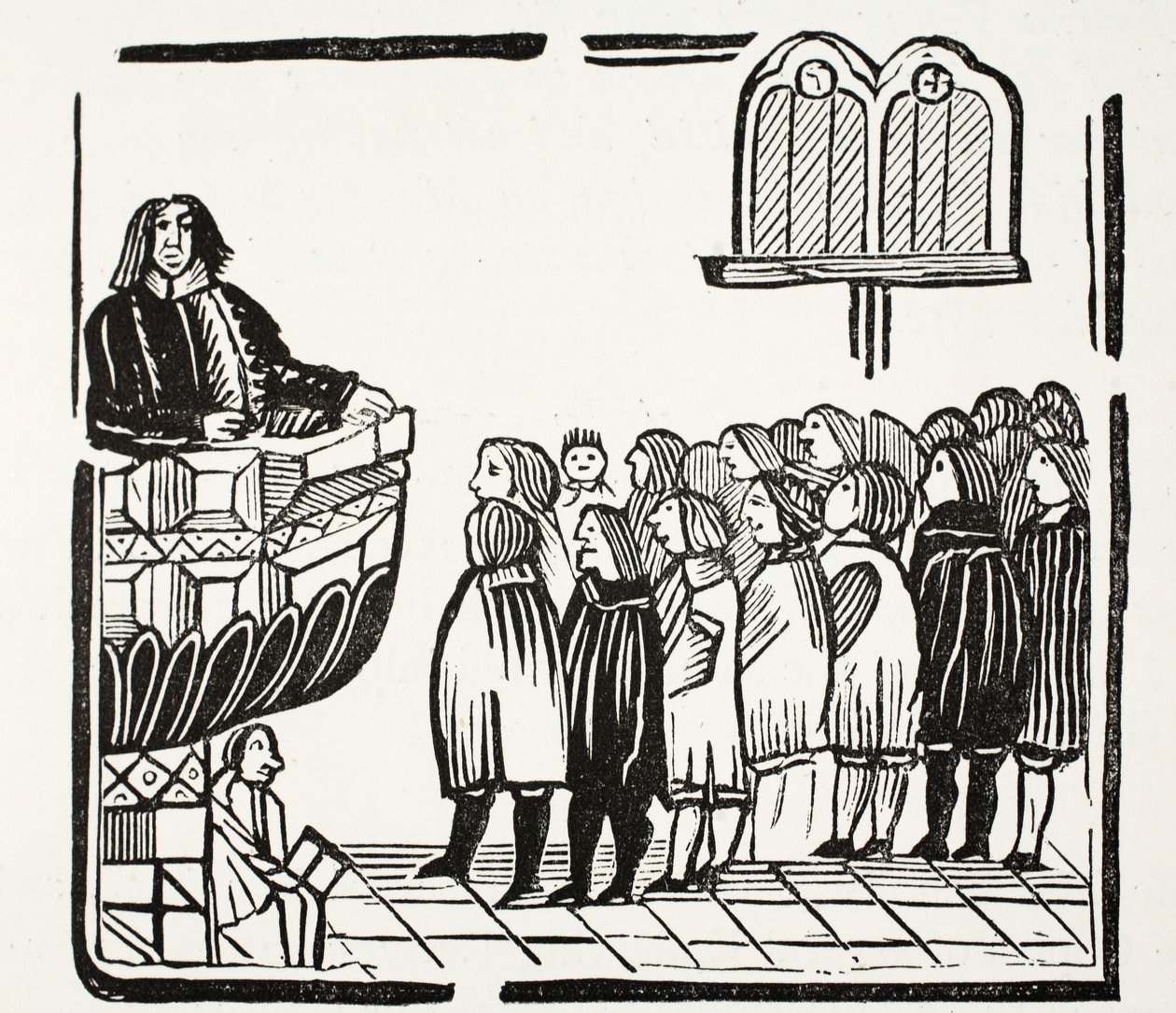 Další a strašnější varování od Boha, ilustrace z knihy Chap-books of the Eighteenth Century od Johna Ashtona, vyd. 1882 od English School