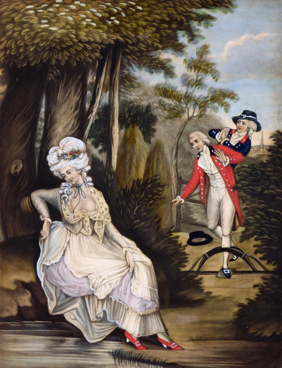Fatal Curiosity, hospoda. Robert Sayer & J. Bennett, 1784 (mezzotintová rytina) od English School