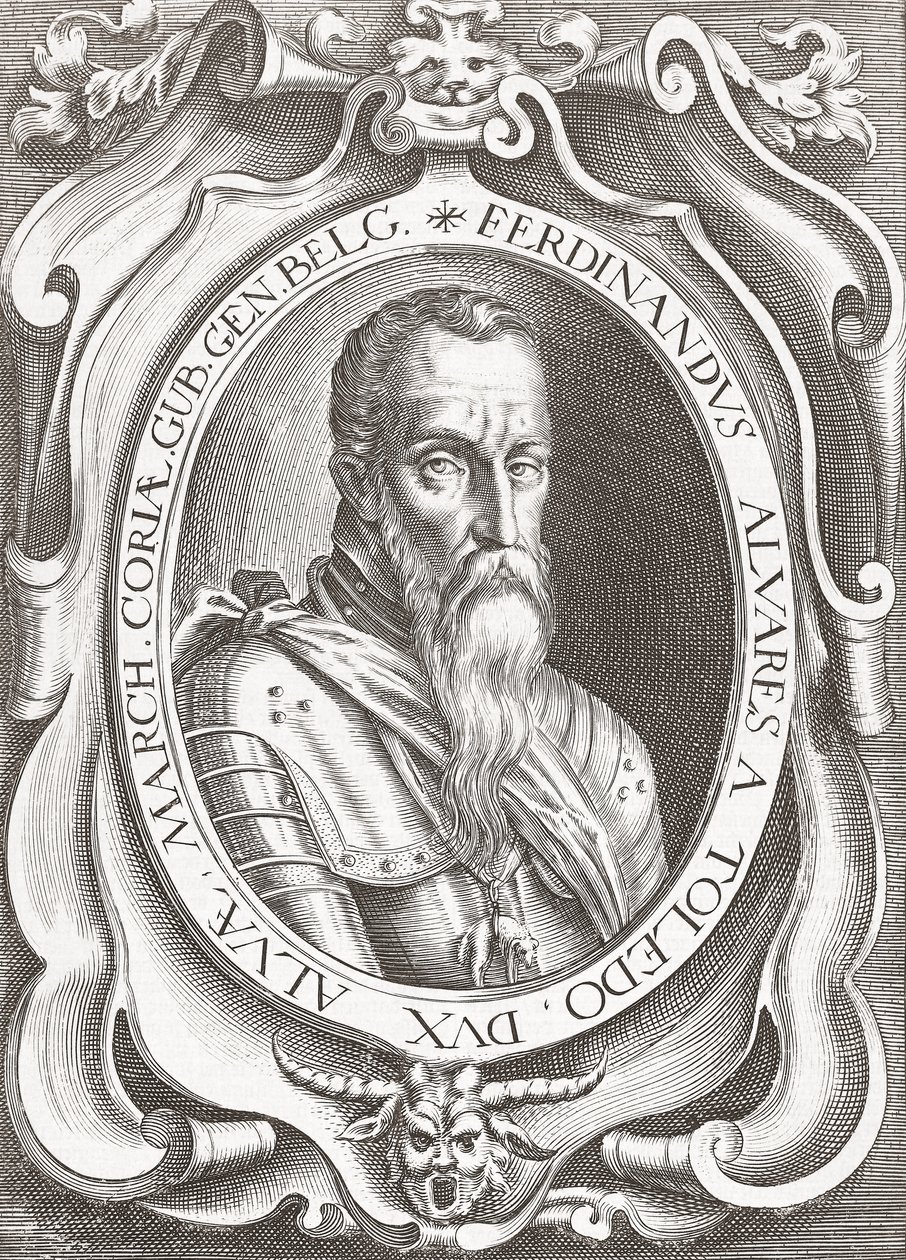 Fernando Álvarez de Toledo y Pimentel, 3. vévoda z Alby (rytina) od English School