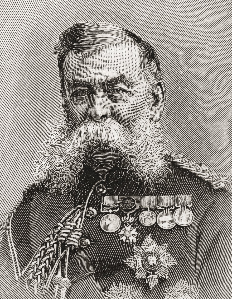 Polní maršál Sir John Linthorn Arabin Simmons od English School