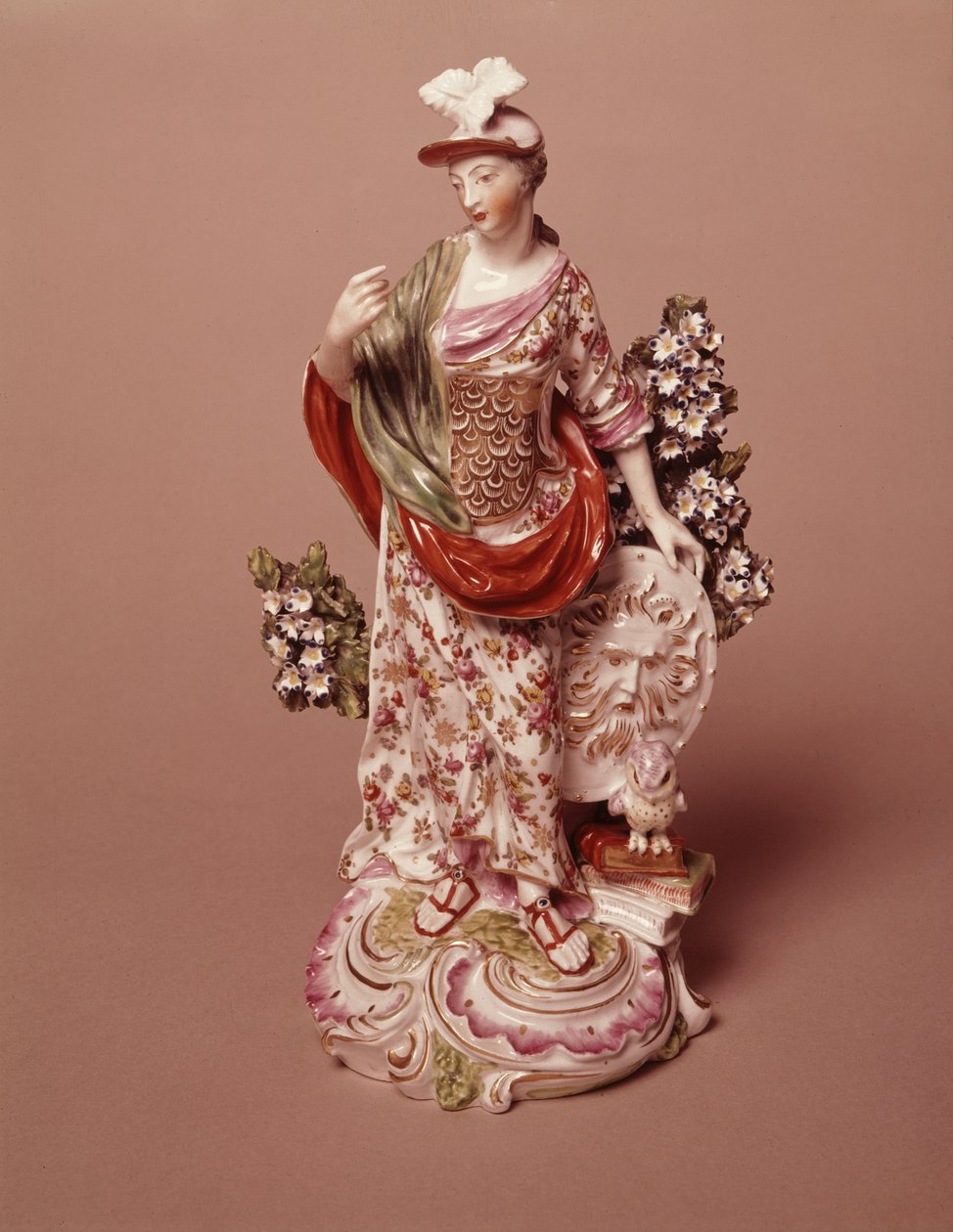 Postava bohyně Athény, Derby Porcelain Works, cca 1800 (porcelán) od English School