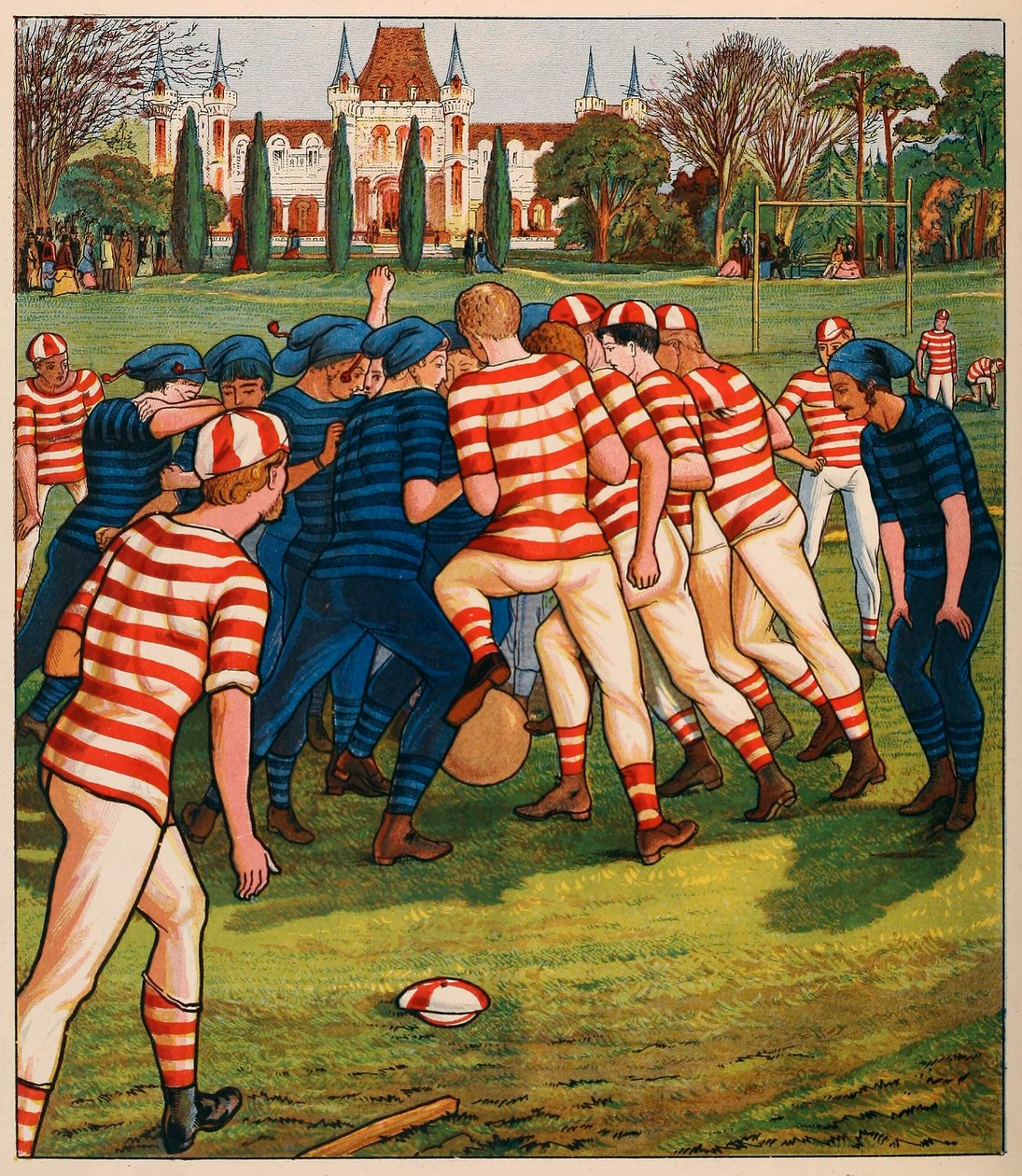 Fotbal, od British Sports and Games, pub. C. 1880. od English School