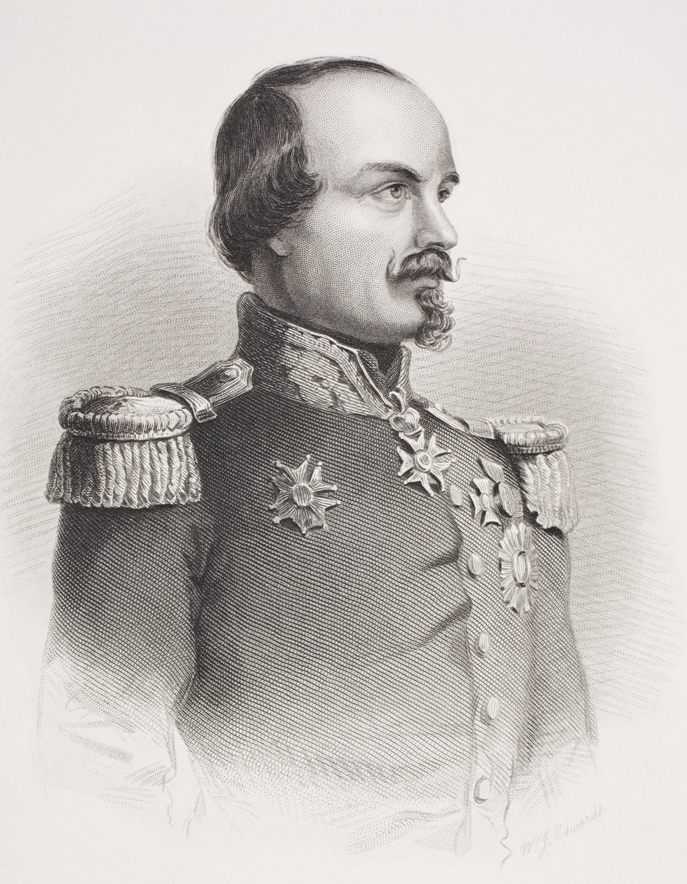 Francois Certain Canrobert, z „Galerie historických portrétů“, vydané kolem roku 1880 od English School