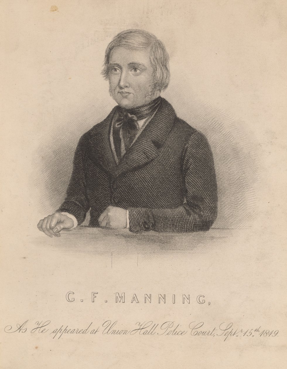 Frederick George Manning, který se svou ženou Marií Manningovou zavraždil Patricka O