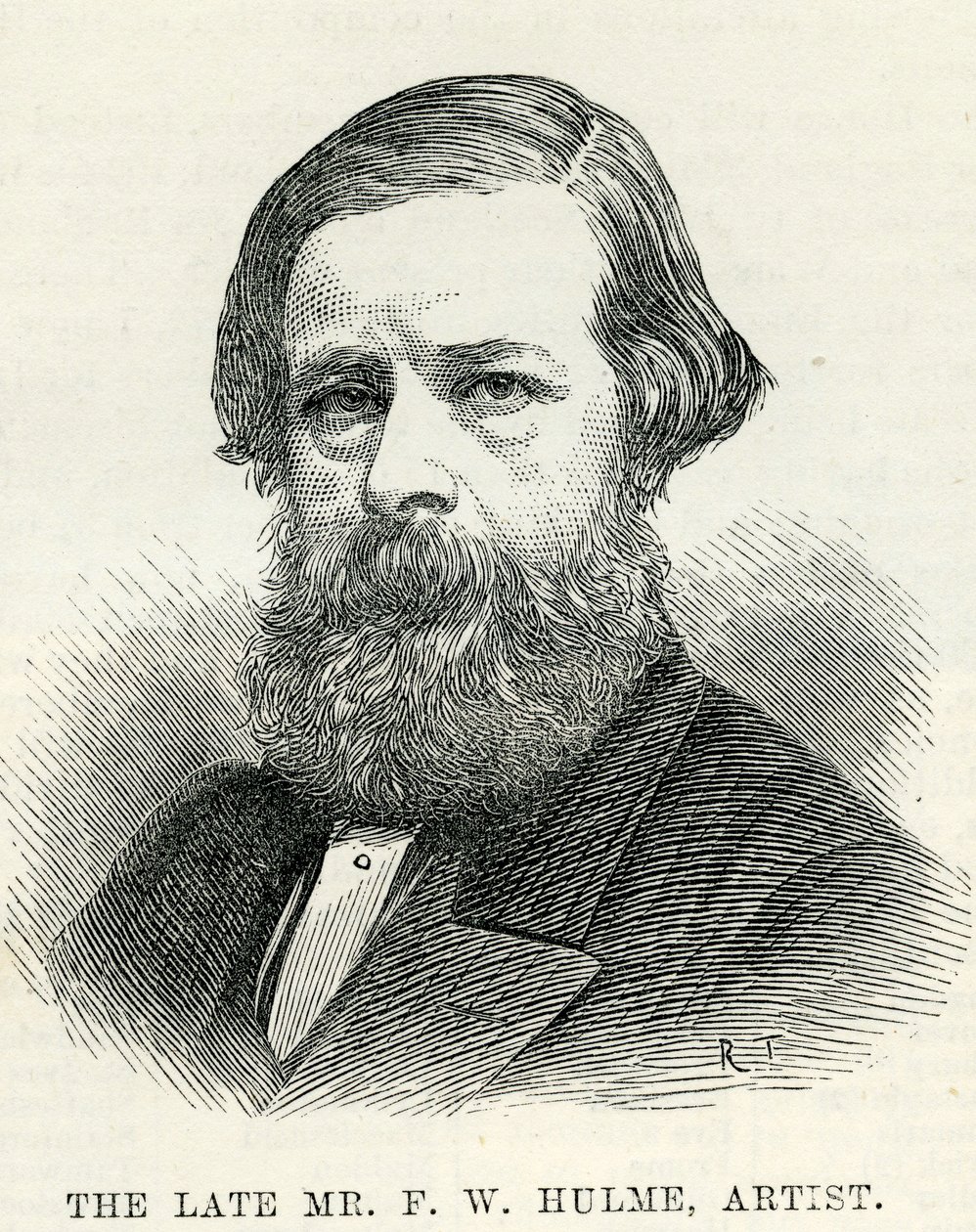 Frederick William Hulme (1816-84) z The Illustrated London News 6. prosince 1884 od English School