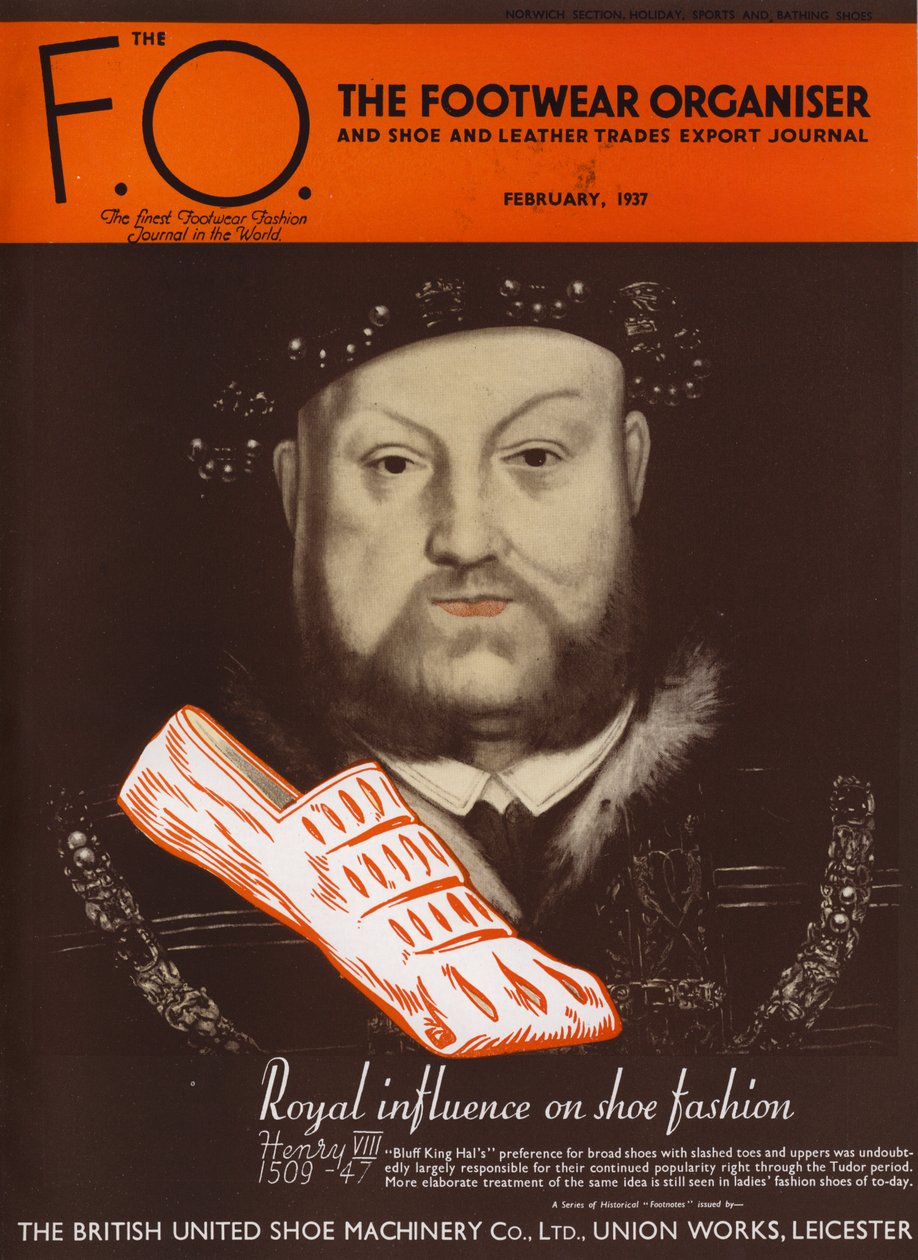 Přední strana obálky časopisu The Footwear Organiser od English School