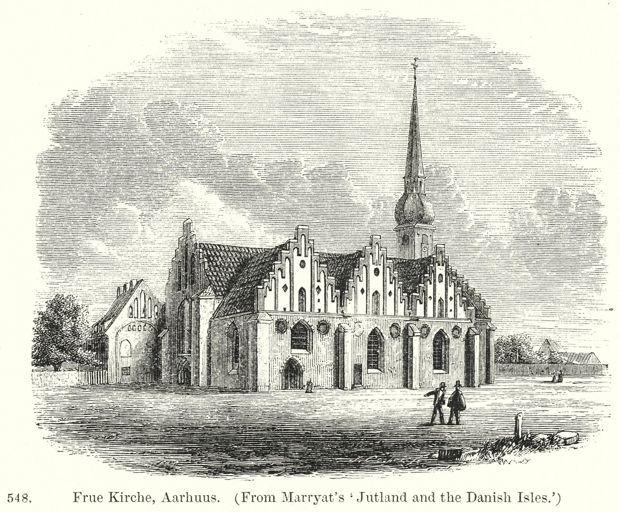 Frue Kirche, Aarhuus (rytina) od English School