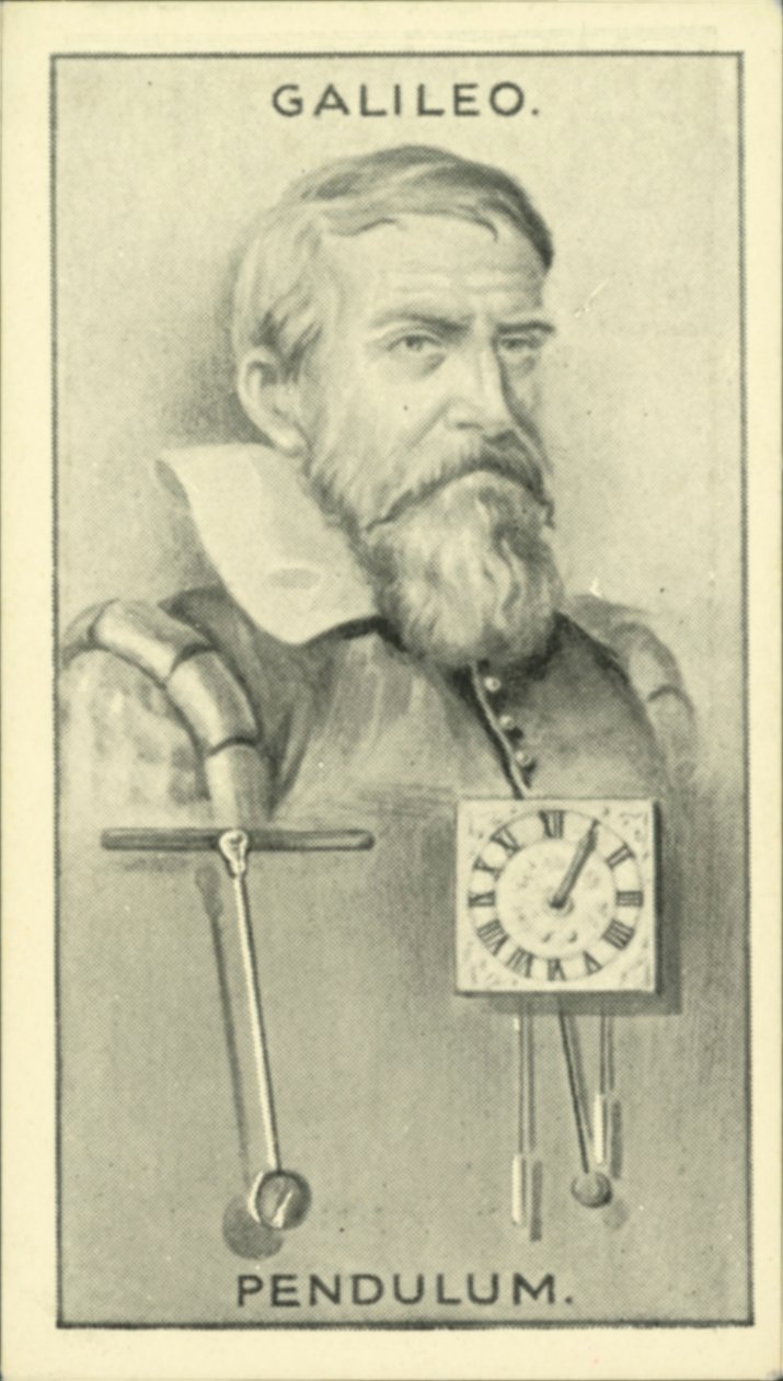 Galileo, kyvadlo (litografie) od English School
