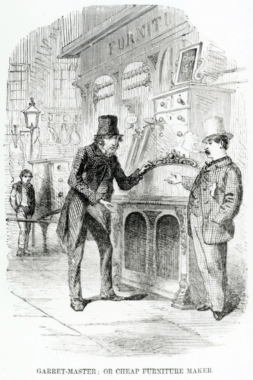 Garret-Master, nebo levný výrobce nábytku, c.1840 od English School