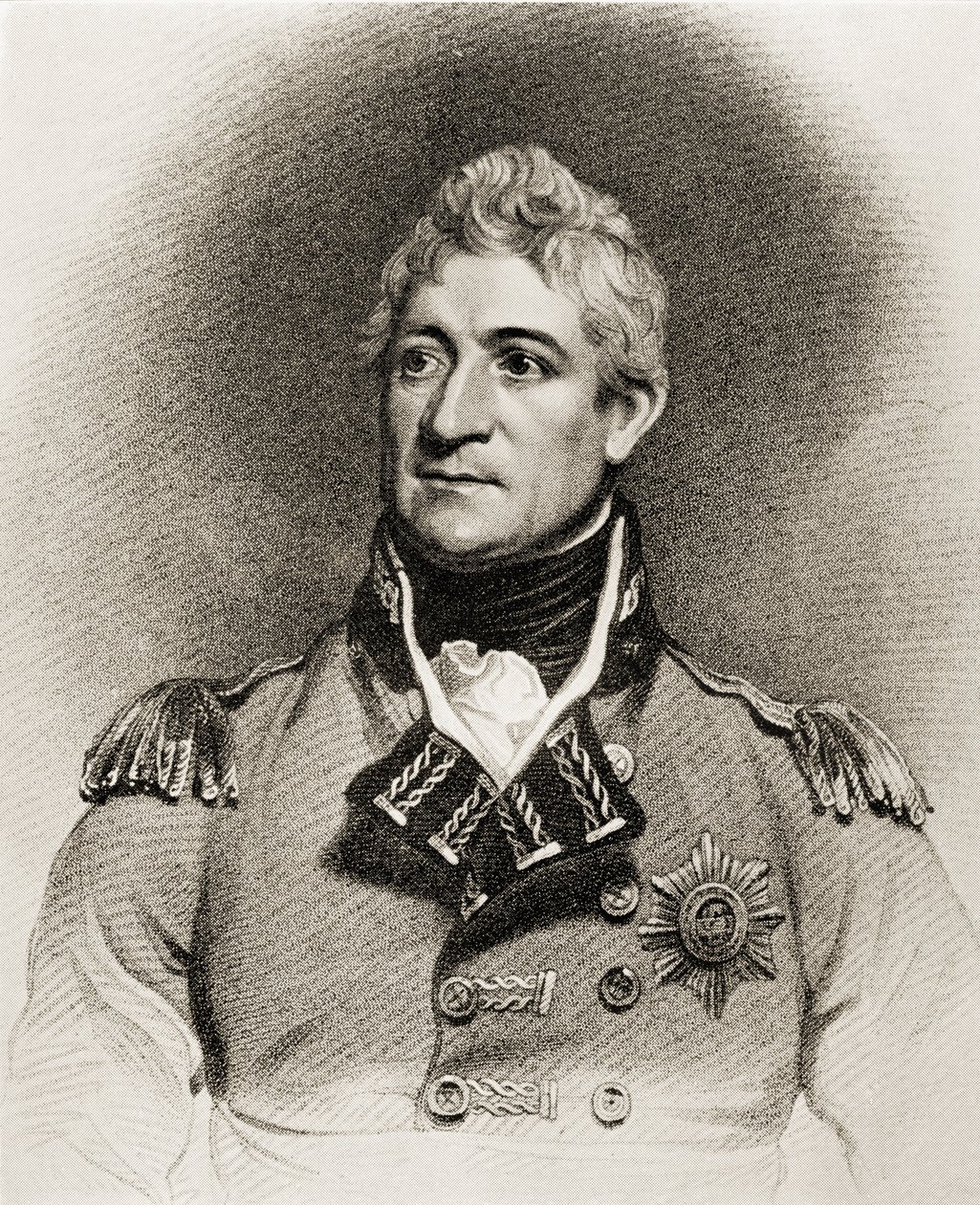 Generál Sir Thomas Picton (1758-1815) (litho) od English School