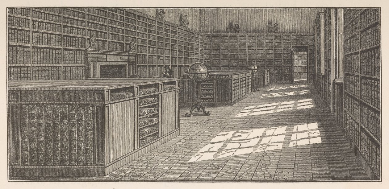 Knihovna George III, Velká (nebo Západní) knihovna, Buckingham House, od Fredericka Augusty Barnarda, Bibliothecae regiae Catalogus, svazek I od English School