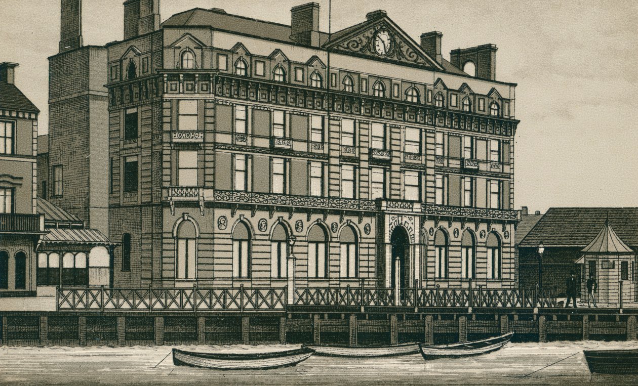 Great Eastern Hotel, Harwich (litografie) od English School