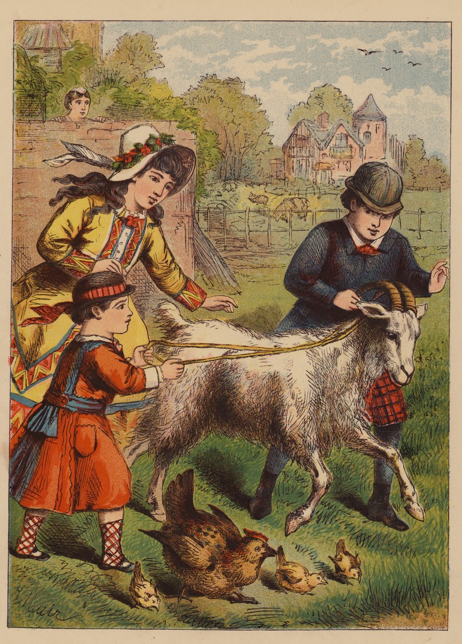 Skvělá zábava (barevná litografie) od English School
