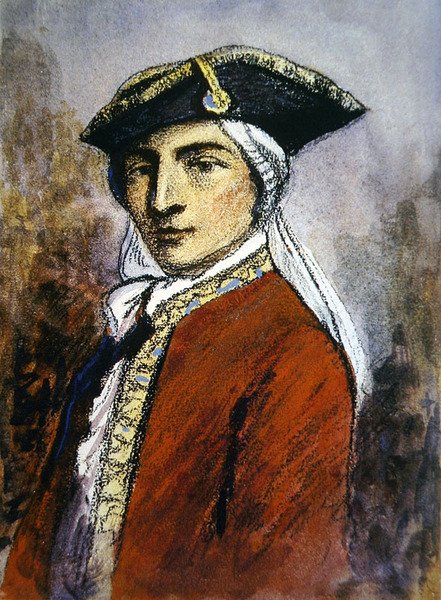 Guy Johnson (pastel na papíře) od English School