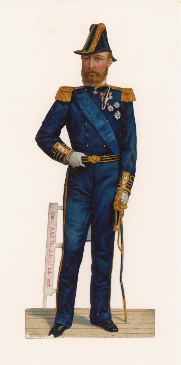 Jeho výsost admirál vévoda z Edinburghu (chromolit) od English School