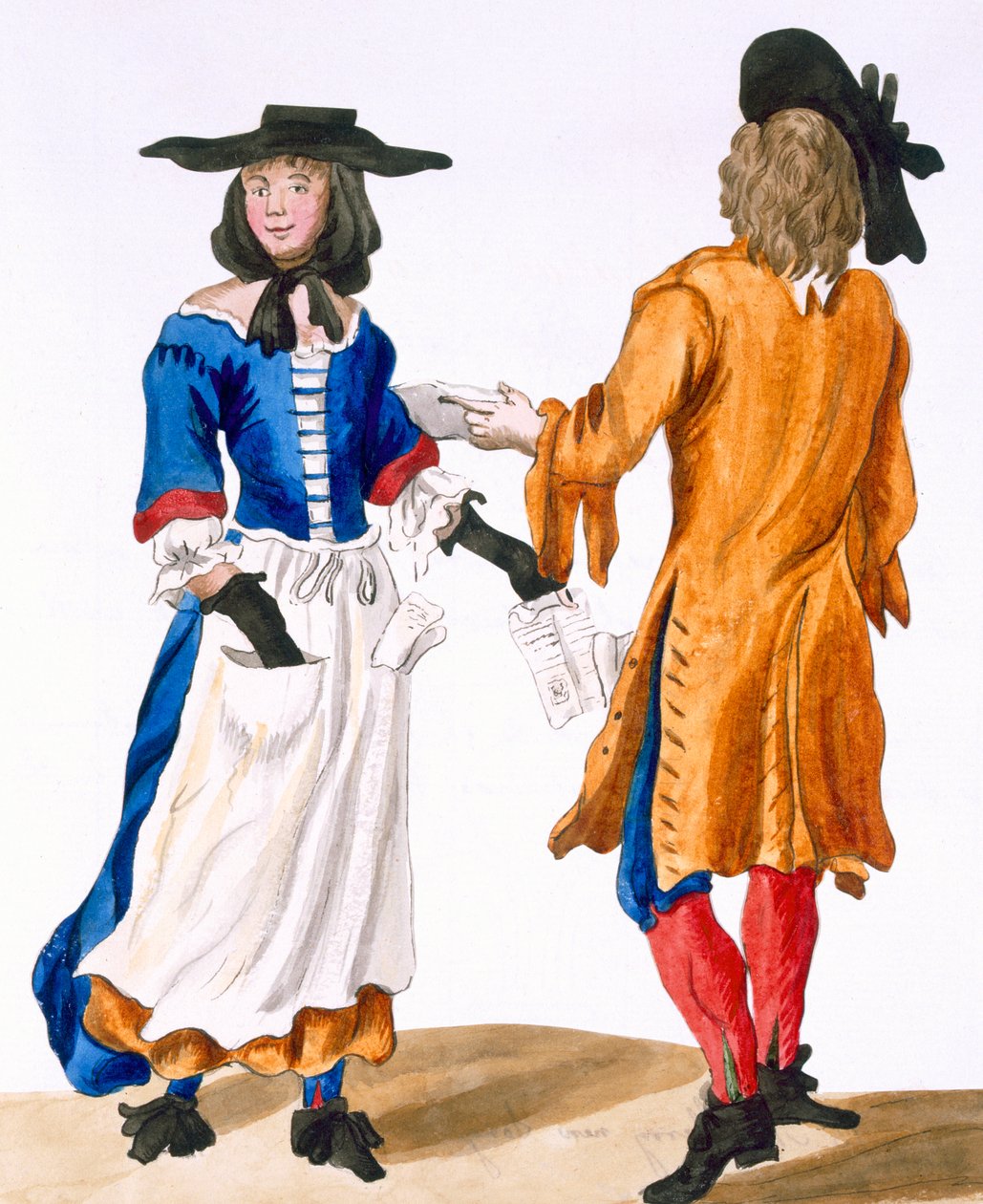 Zvyky baladických zpěváků, kolem 1675 od English School