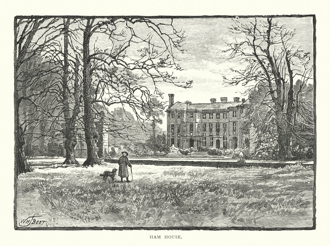 Ham House (rytina) od English School