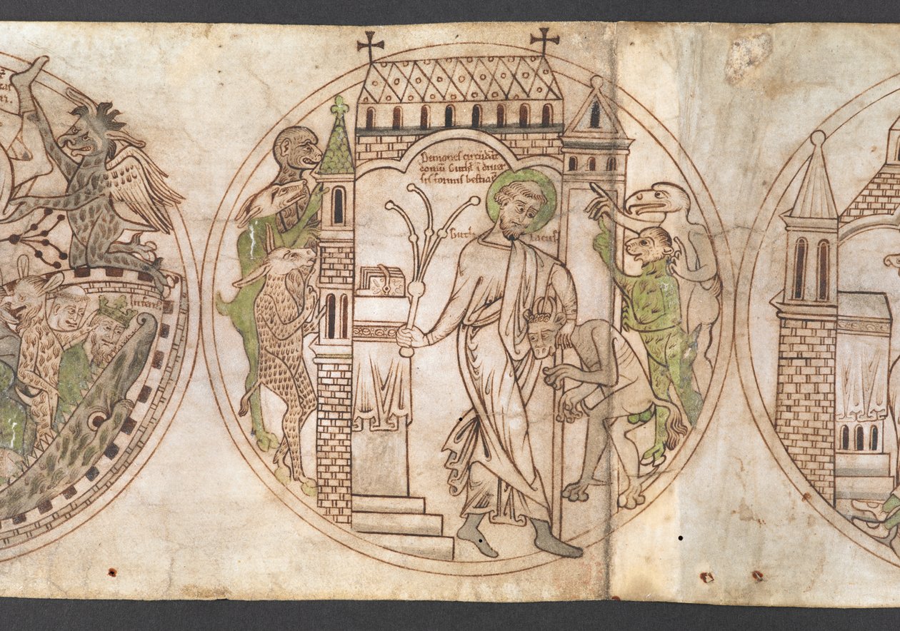 Harley Roll Y 6, Roundel 9, Roundel of St Guthlac (označený 