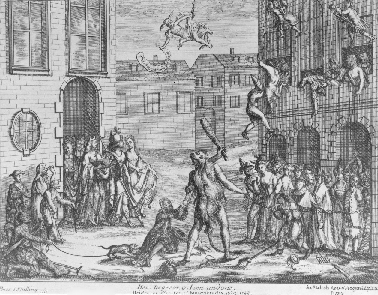 Ahoj! Degeror O! Jsem ztracený! Kolem roku 1724 od English School