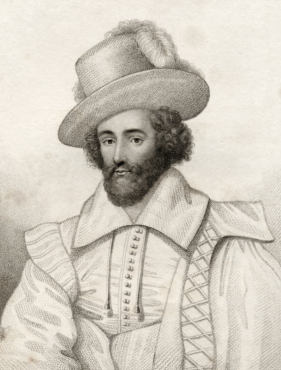 Henry Carey, ilustrace z "A catalogue of Royal and Noble Authors, Volume V", vydaného v roce 1806. od English School