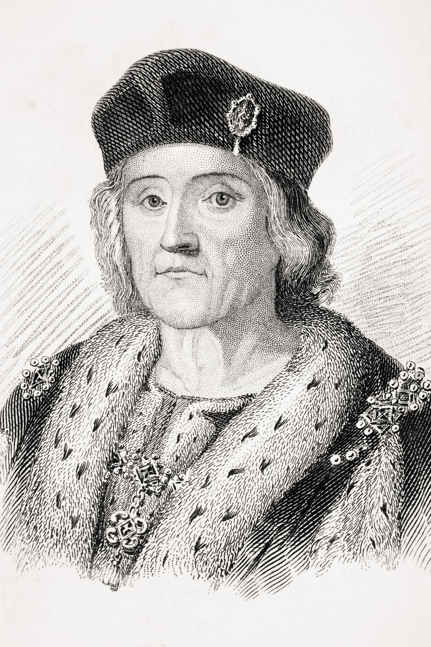 Anglický Jindřich VII., ilustrace z knihy „Stará Anglie