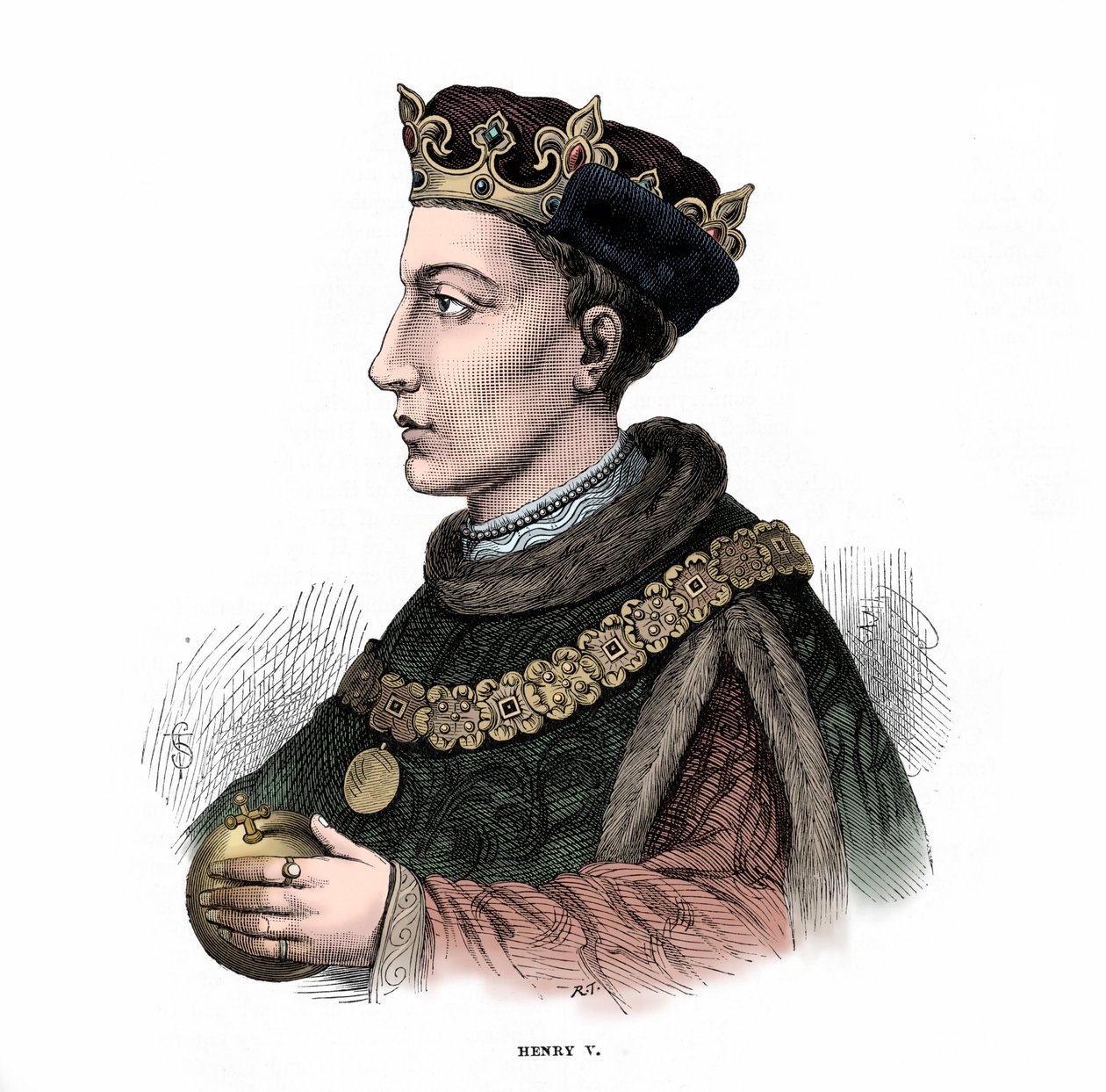 Jindřich V. Anglický, z knihy "Cassell