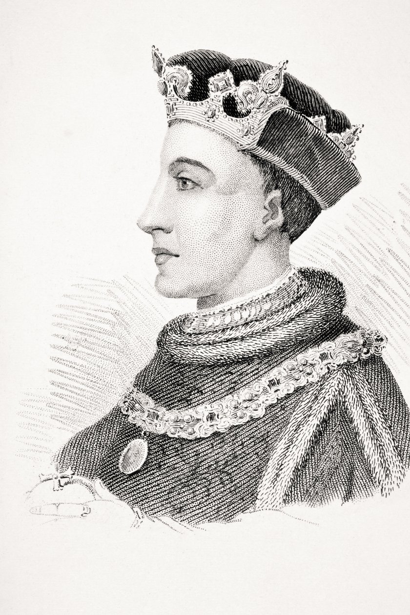 Jindřich V. z Anglie, ilustrace z „Staré Anglie