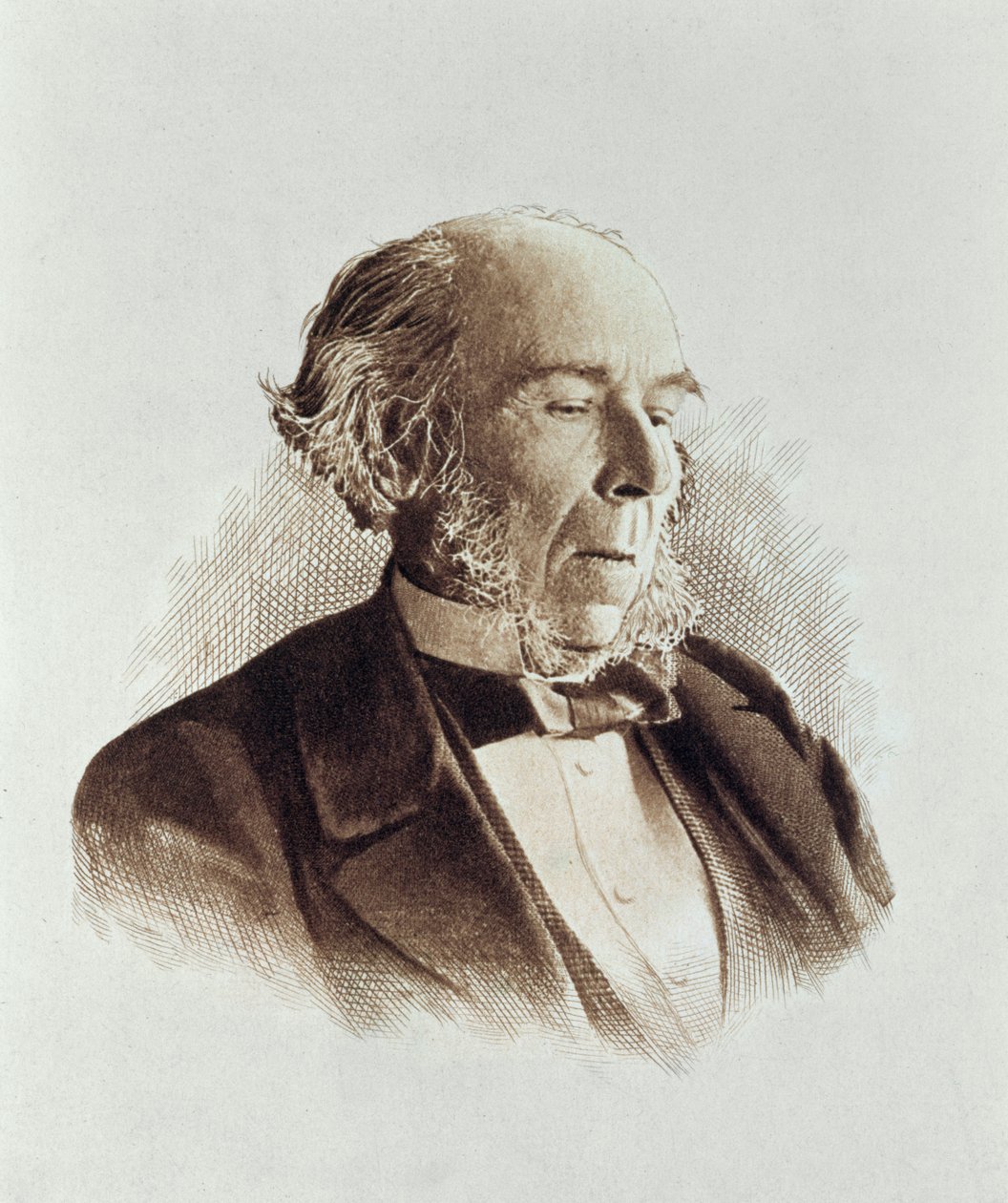 Herbert Spencer (1820-1903) (tisk) od English School