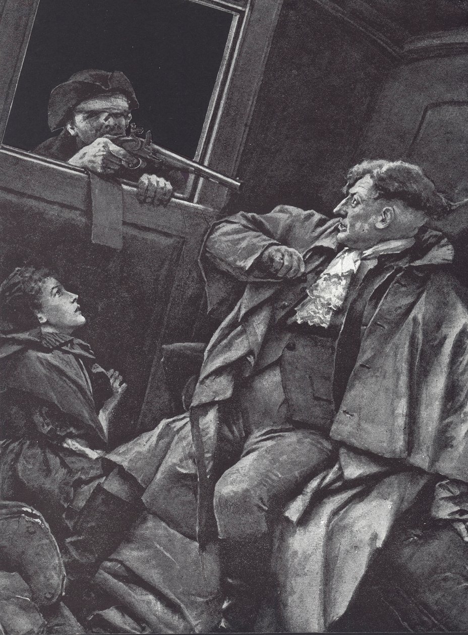 Highwayman vyloupil dostavník (litho) od English School