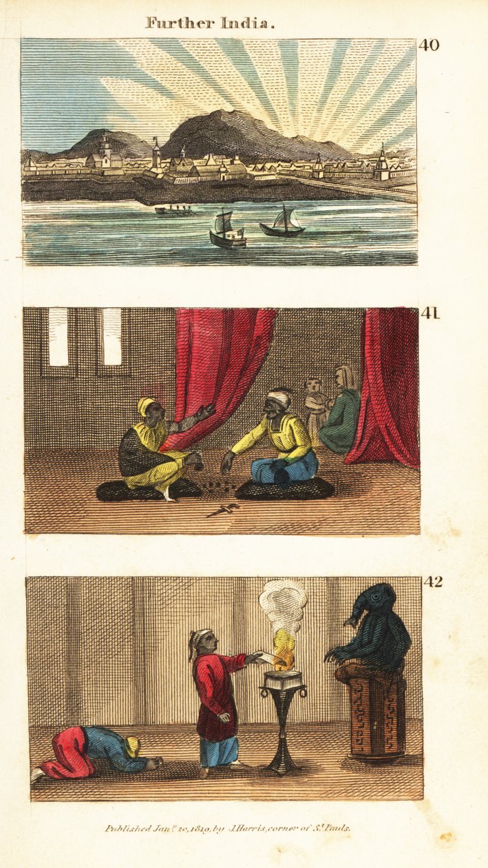 Historické pohledy na další Indii (jihovýchodní Asie) od English School