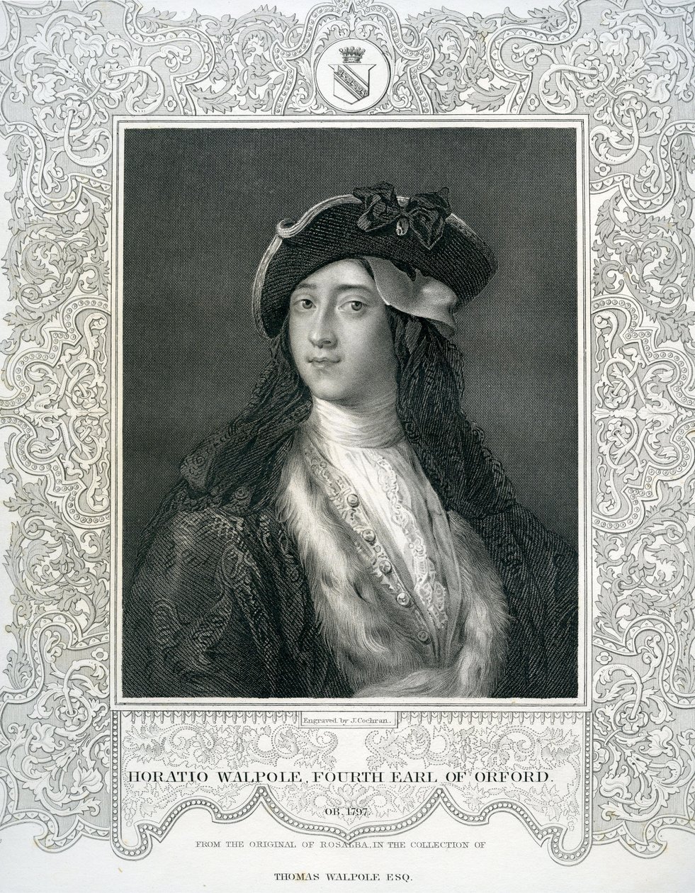 Horatio Walpole, čtvrtý hrabě z Orfordu (1717-97) od English School